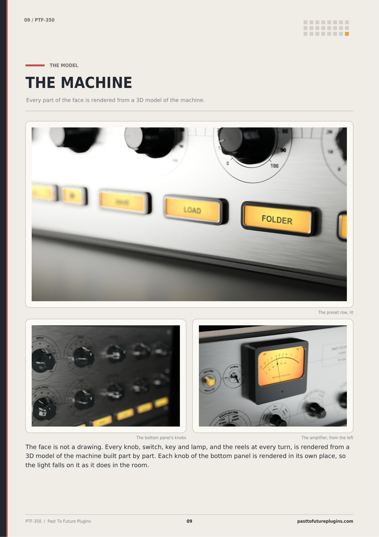 PTF 350 user's manual, page 9