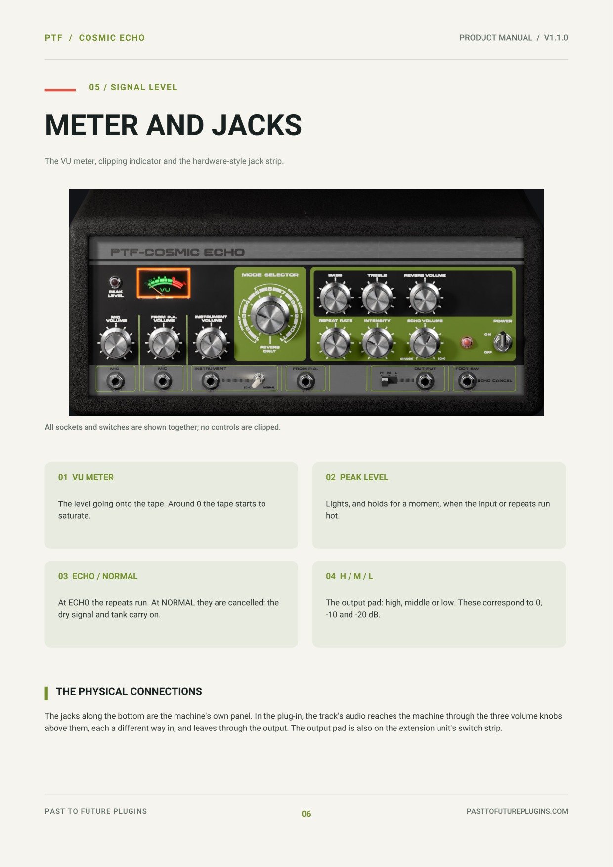 PTF Cosmic Echo user's manual, page 6