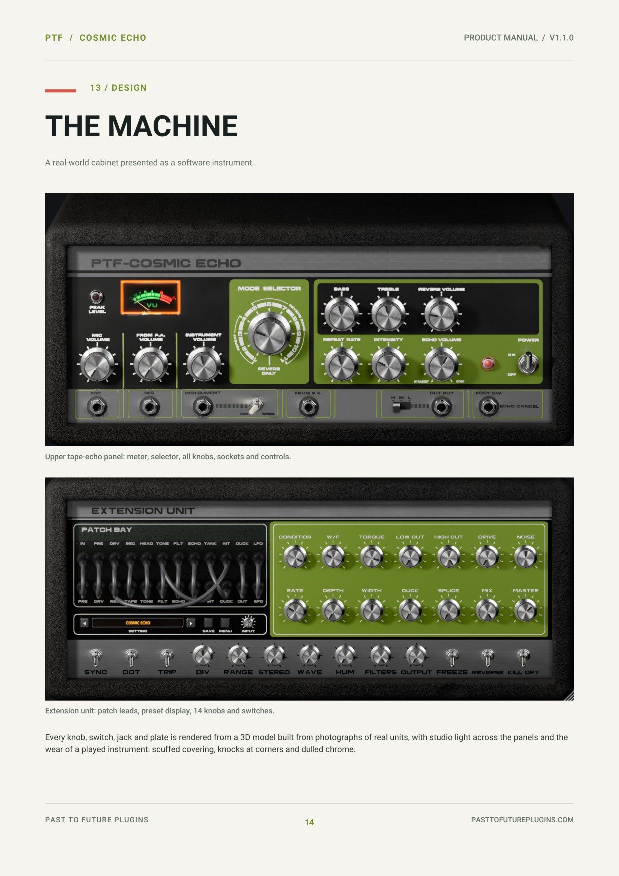 PTF Cosmic Echo user's manual, page 14