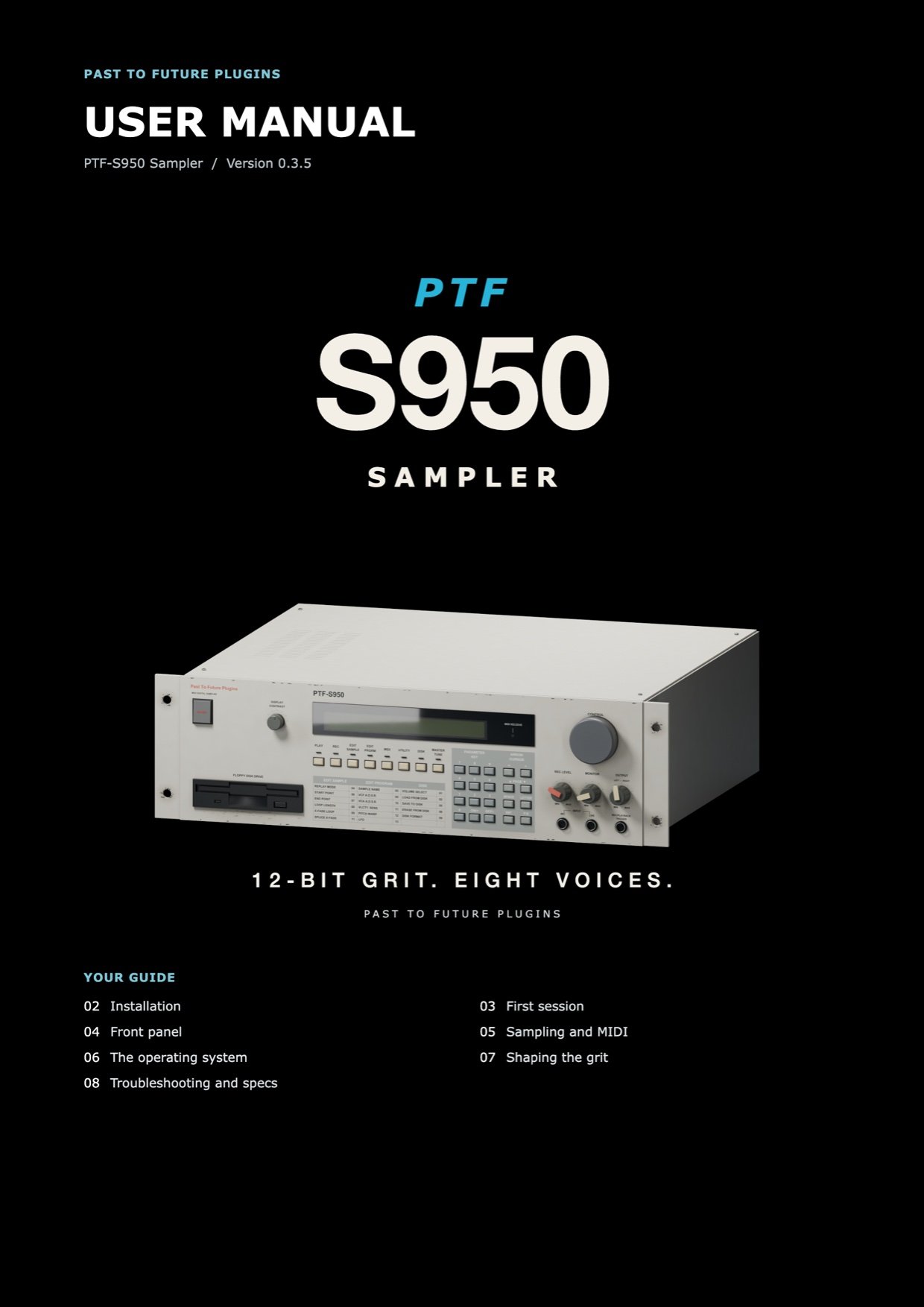 PTF S950 Sampler user's manual, page 1